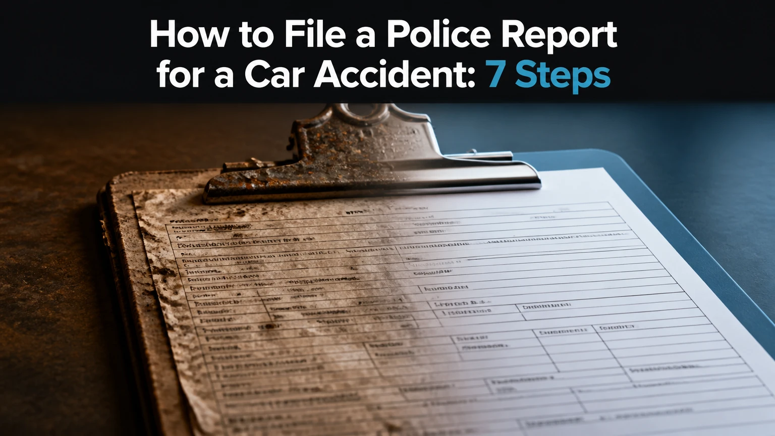 how to file a police report for a car accident