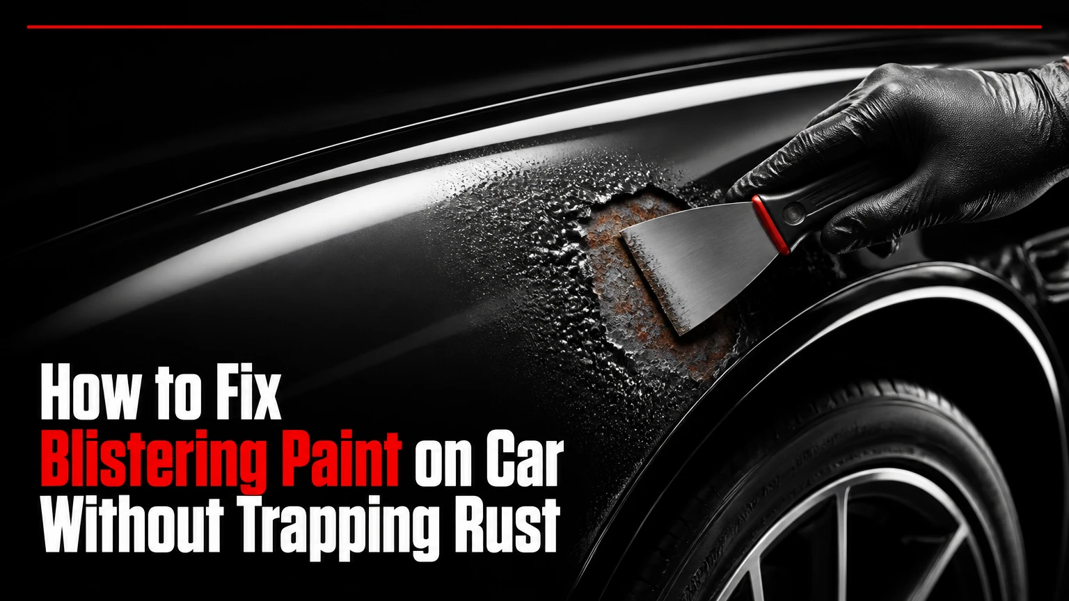 how to fix blistering paint on car