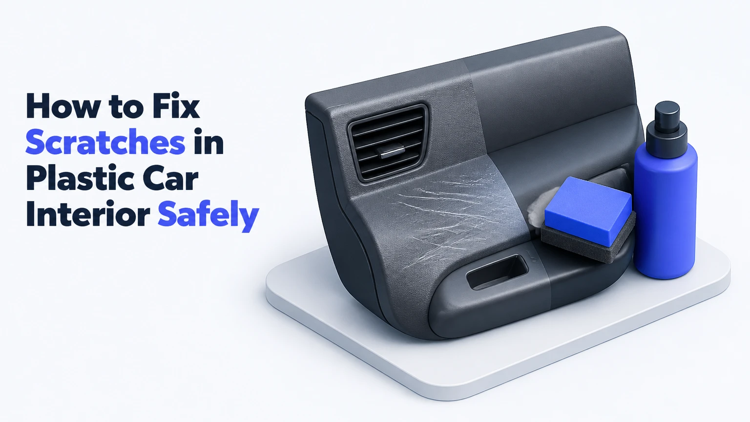 how to fix scratches in plastic car interior