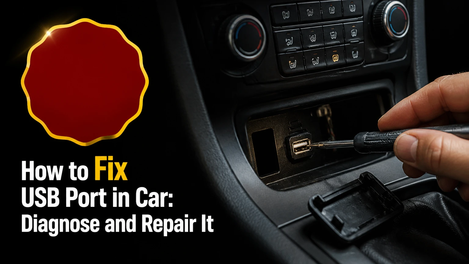 how to fix usb port in car
