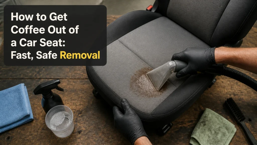 how to get coffee out of car seat