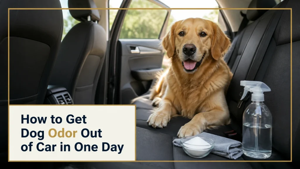 how to get dog odor out of car