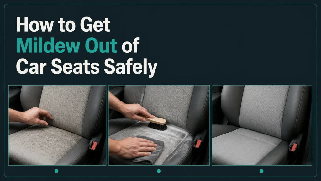 how to get mildew out of car seats
