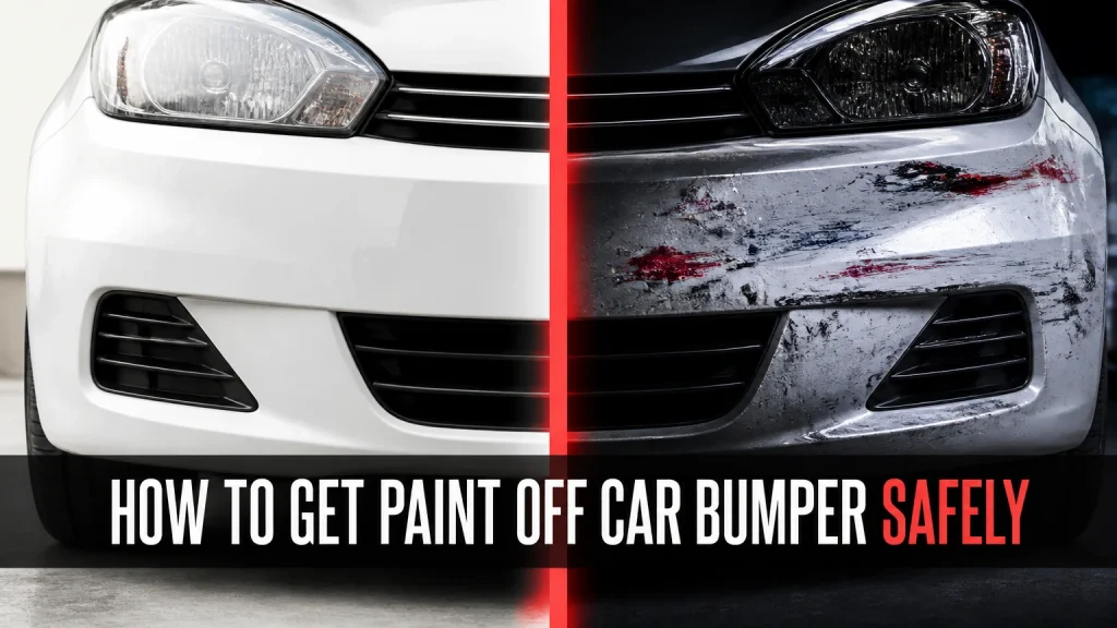 how to get paint off car bumper
