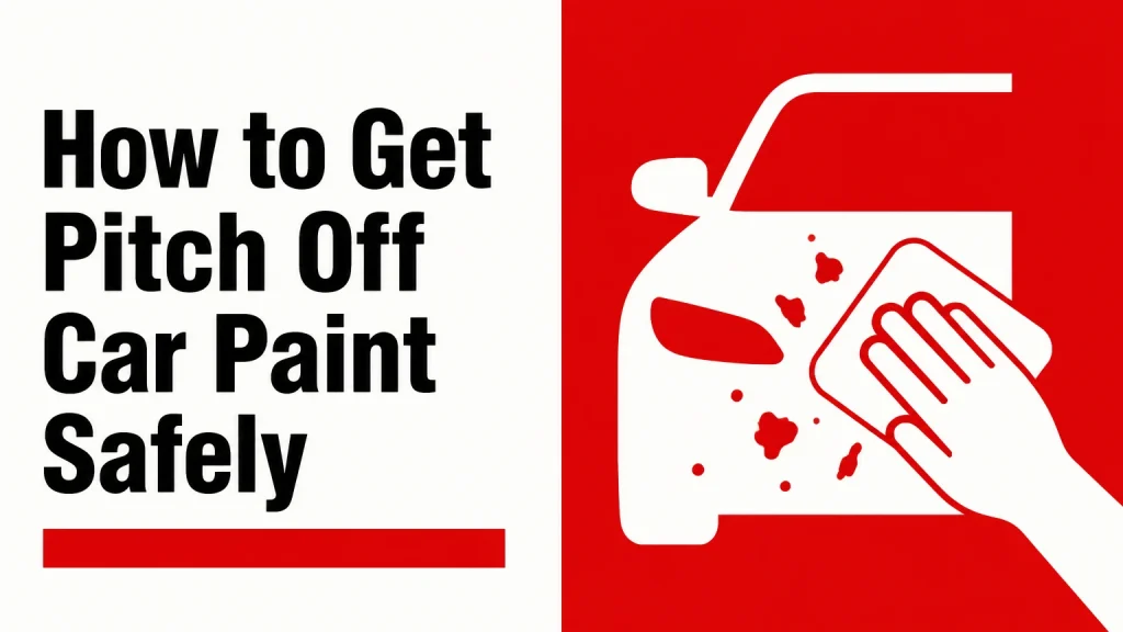 how to get pitch off car paint