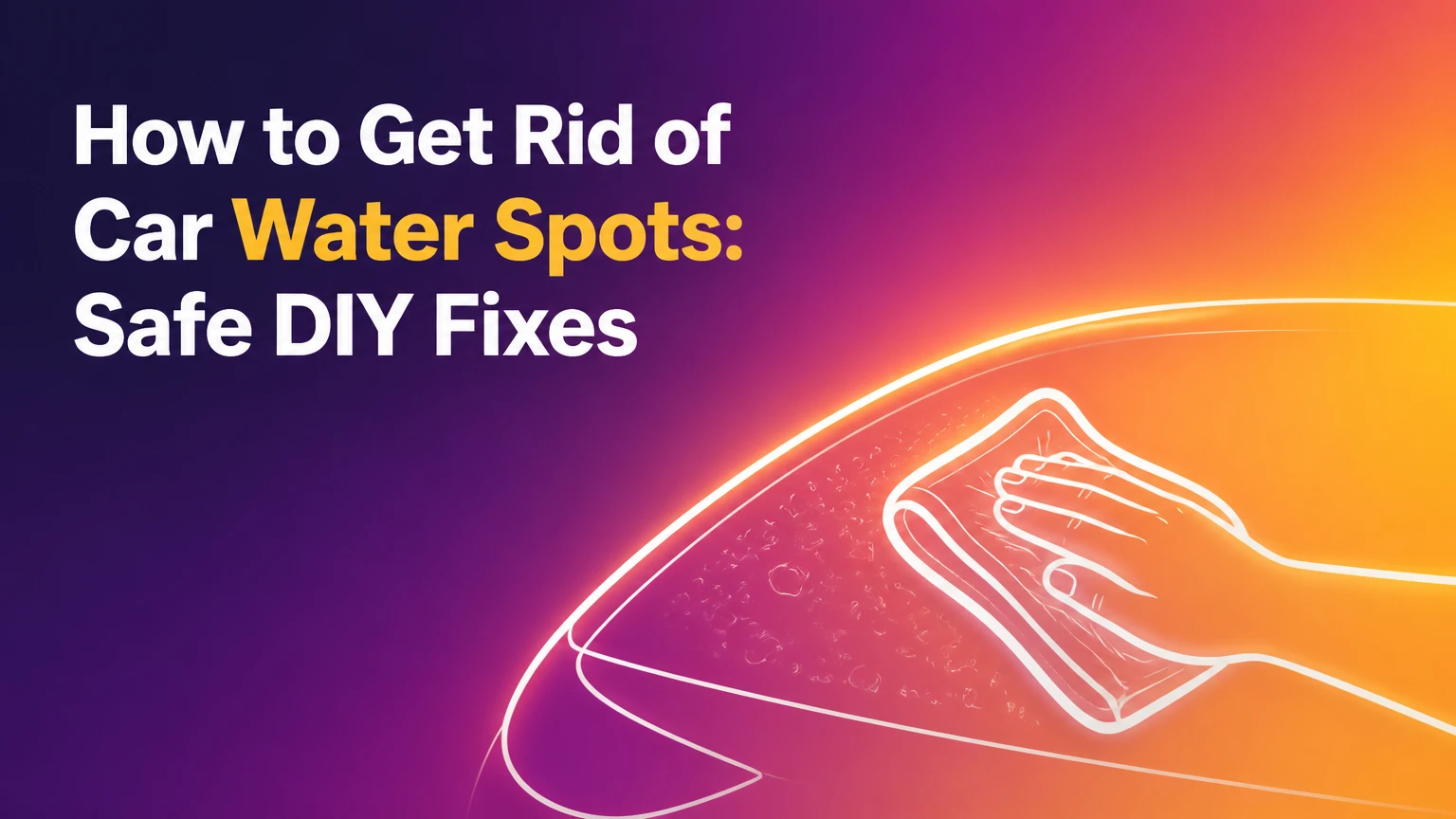 how to get rid of car water spots