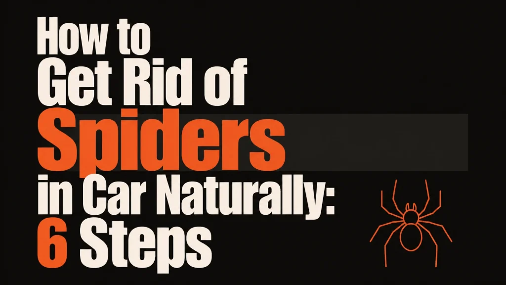 how to get rid of spiders in car naturally