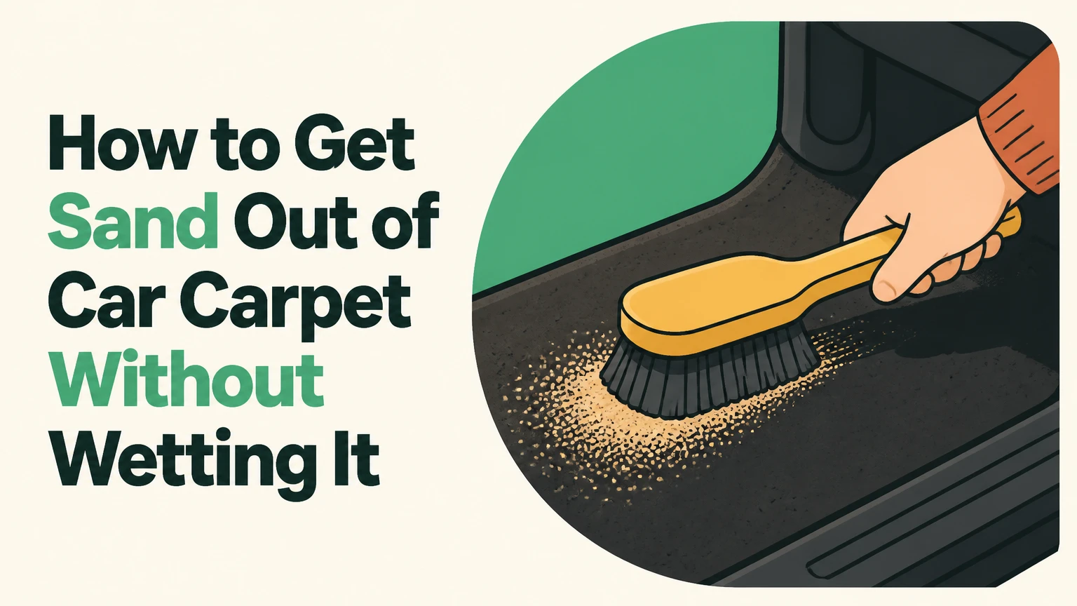 how to get sand out of car carpet