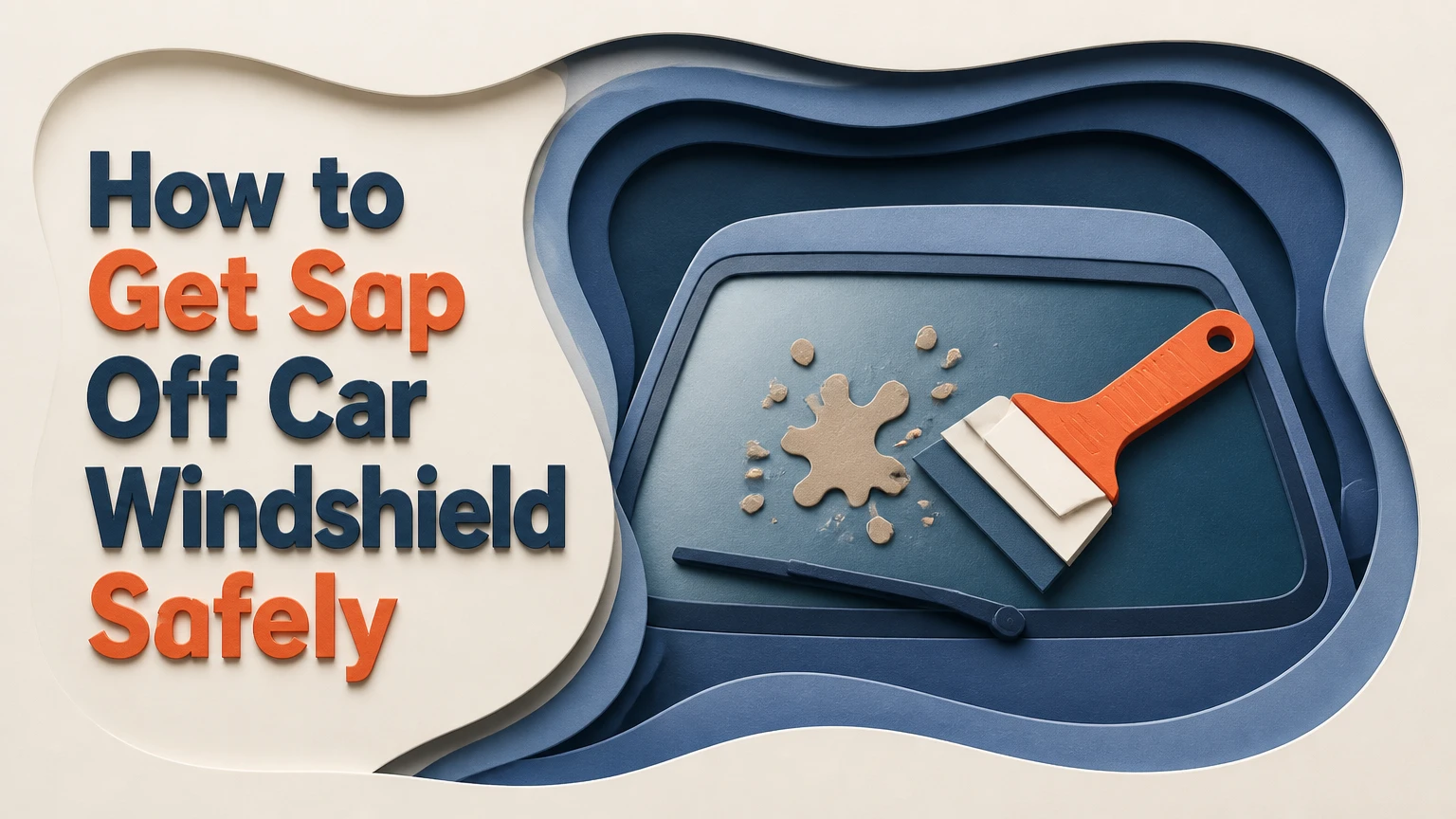 how to get sap off car windshield