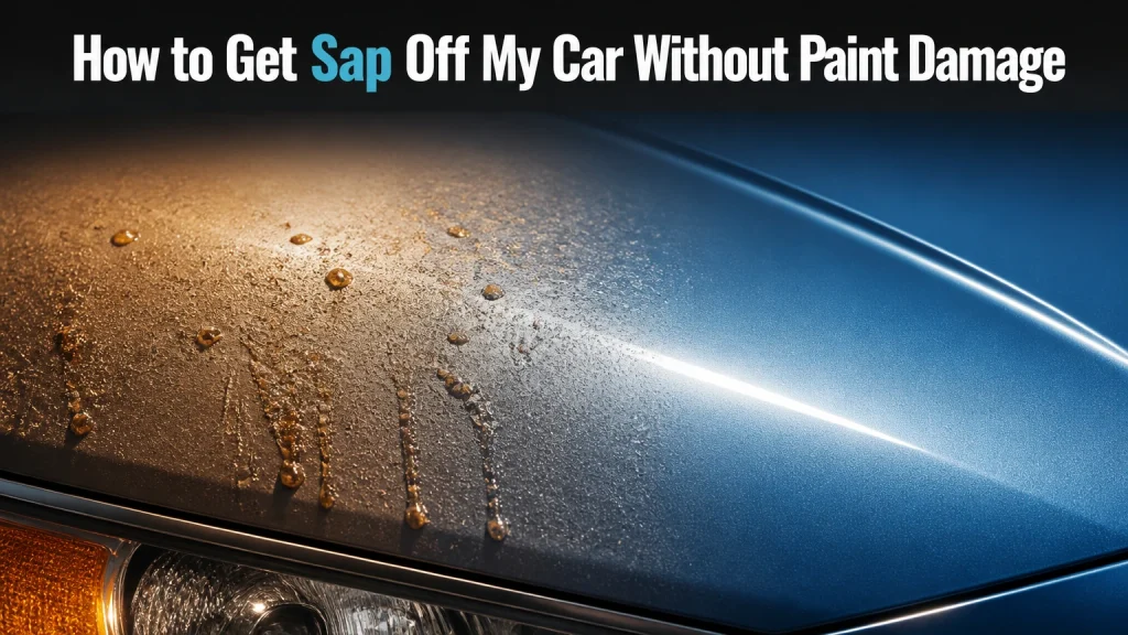 how to get sap off my car