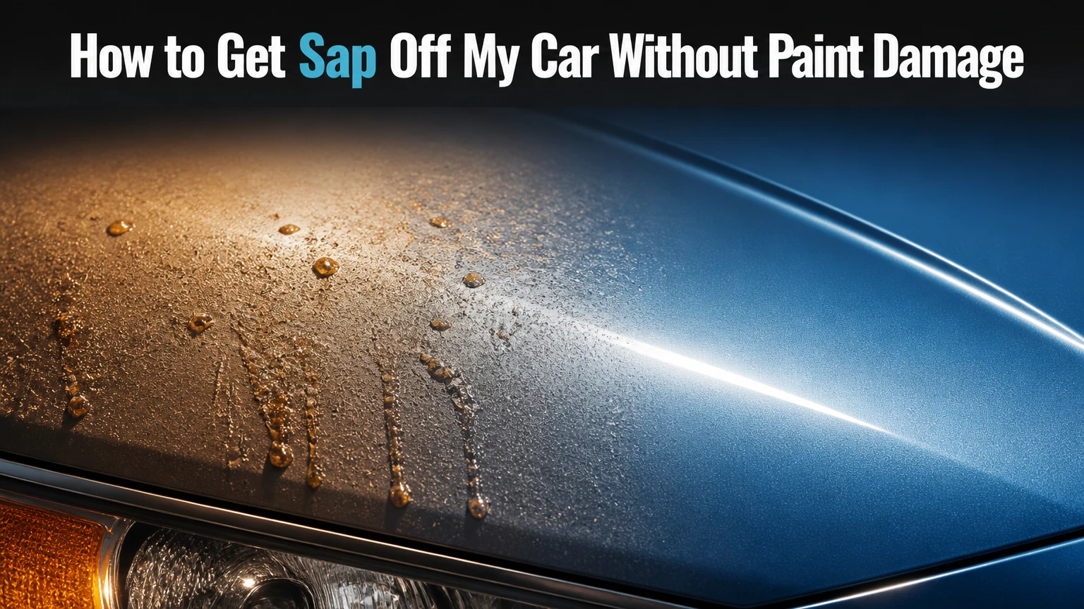 how to get sap off my car