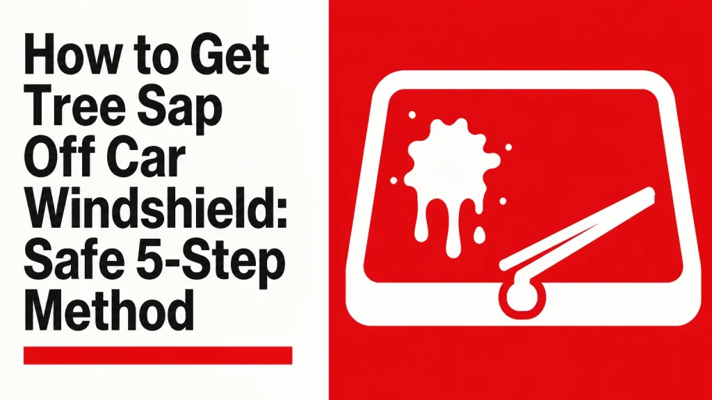 how to get tree sap off car windshield