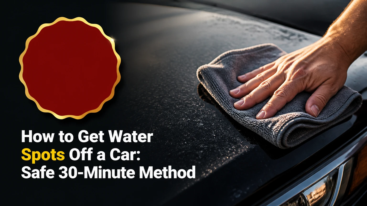 how to get water spots off a car