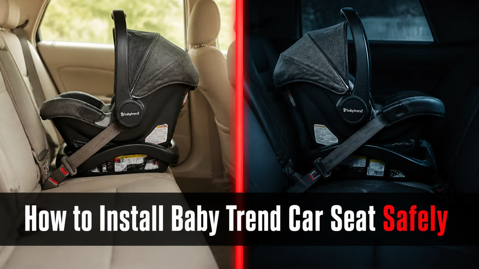how to install baby trend car seat