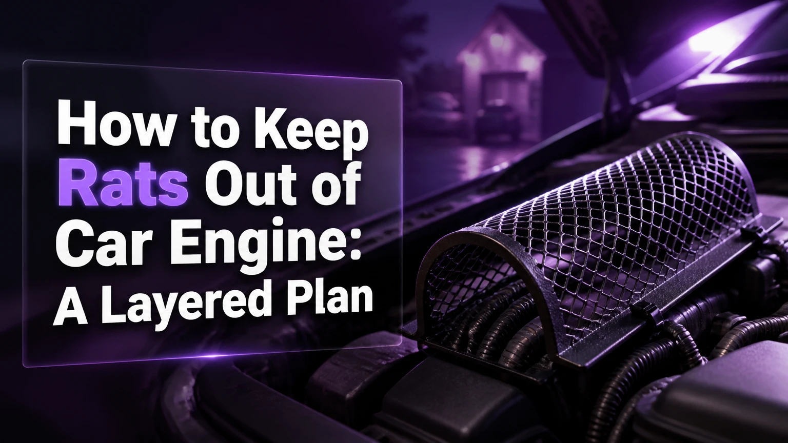 how to keep rats out of car engine