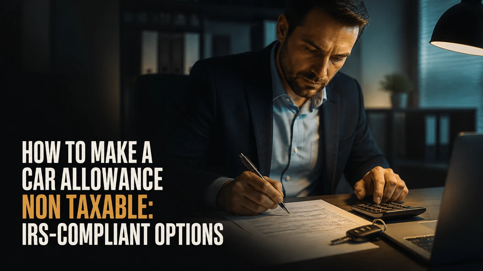 how to make a car allowance non taxable