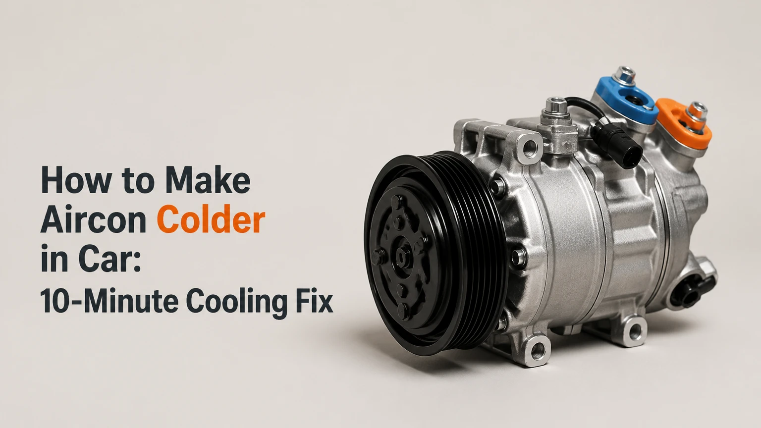 how to make aircon colder in car