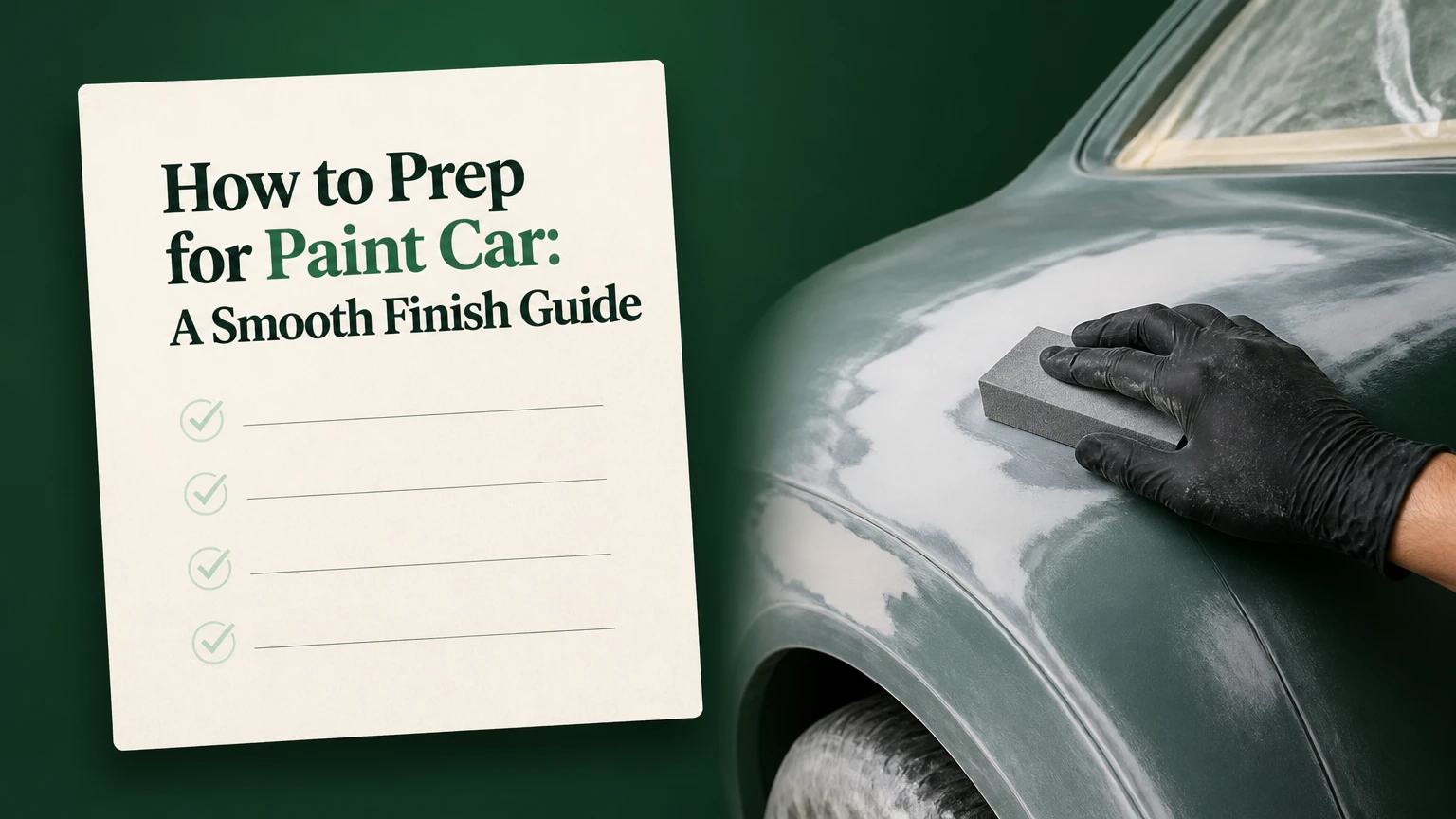 how to prep for paint car