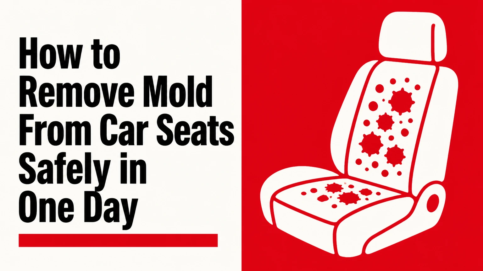 how to remove mold from car seats