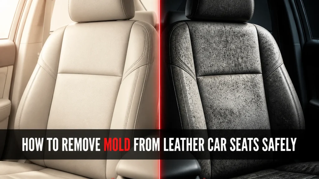 how to remove mold from leather car seats