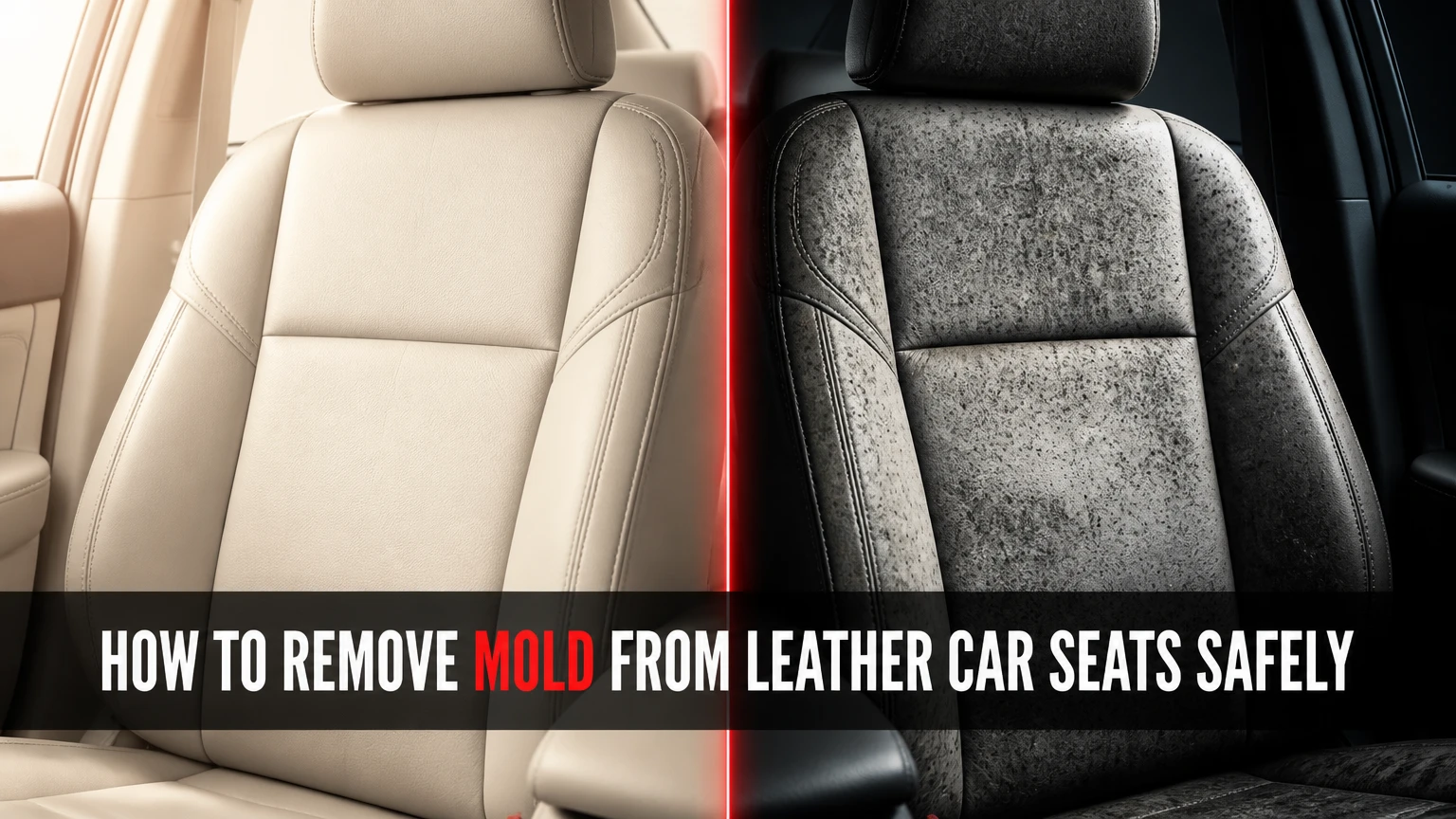 how to remove mold from leather car seats