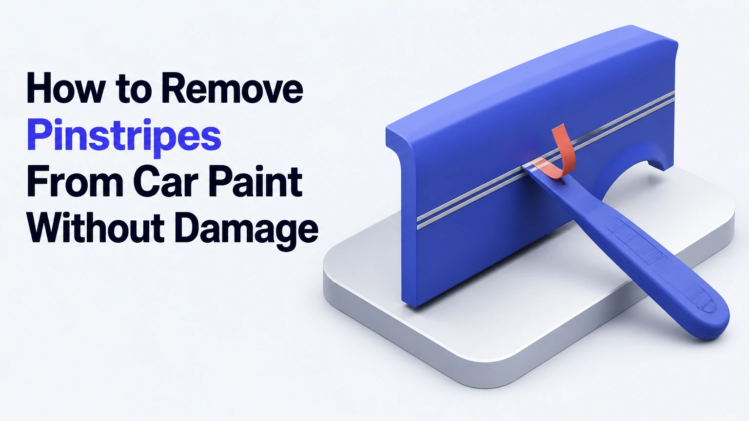 how to remove pinstripes from car