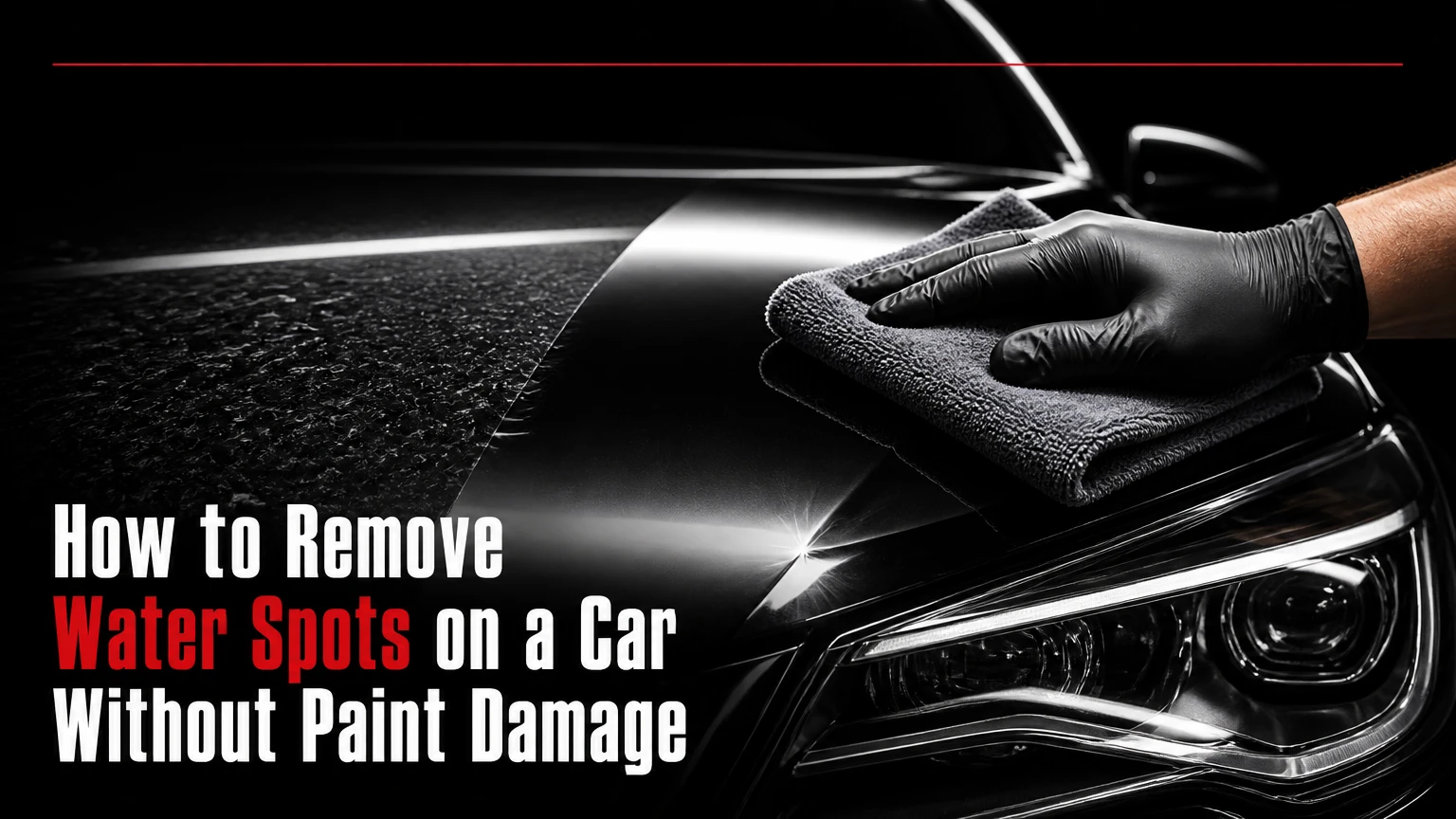 how to remove water spots on a car