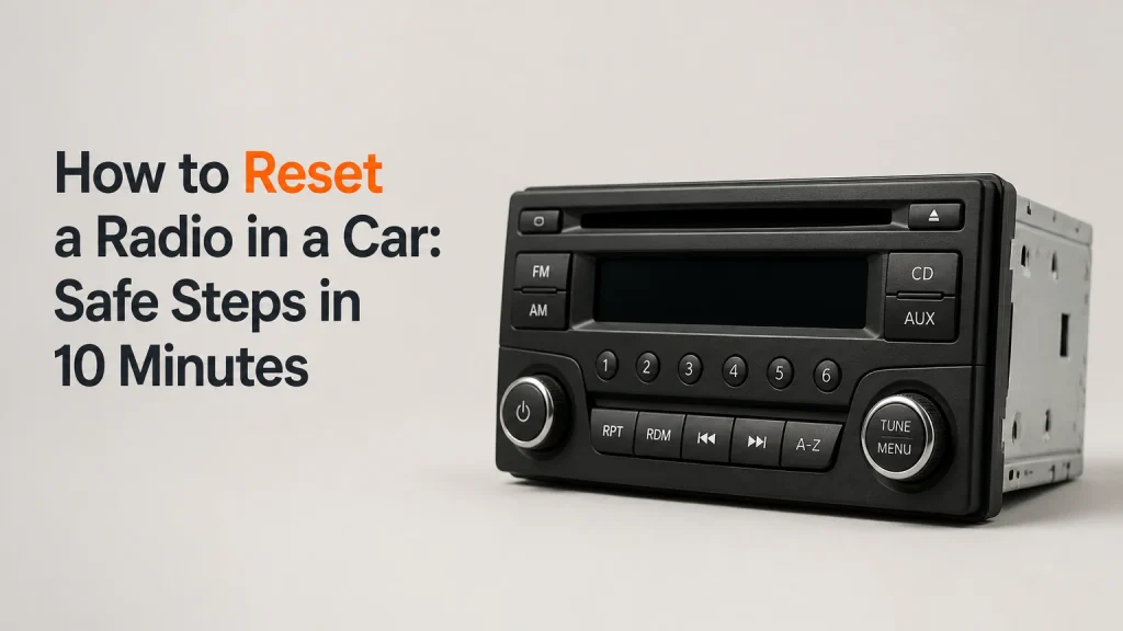 how to reset a radio in a car