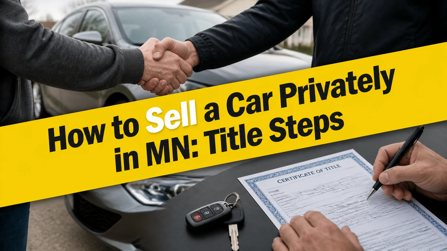 how to sell a car privately in mn