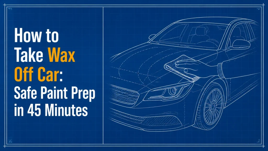 how to take wax off car