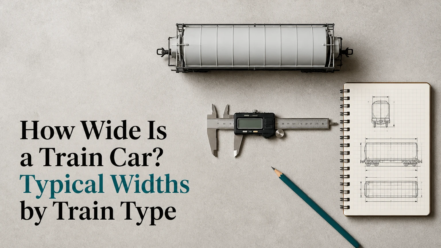 how wide is a train car